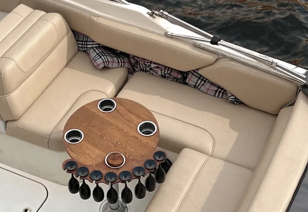 Ambla Contract Fabrics - Ambla Lite Natural Wool - Private Yacht Seating