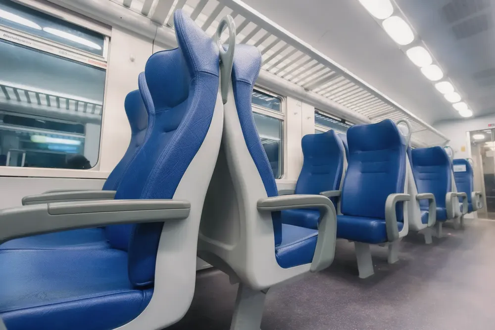Ambla Contract Fabrics - Richmond Cornflower - Railway Train Seating