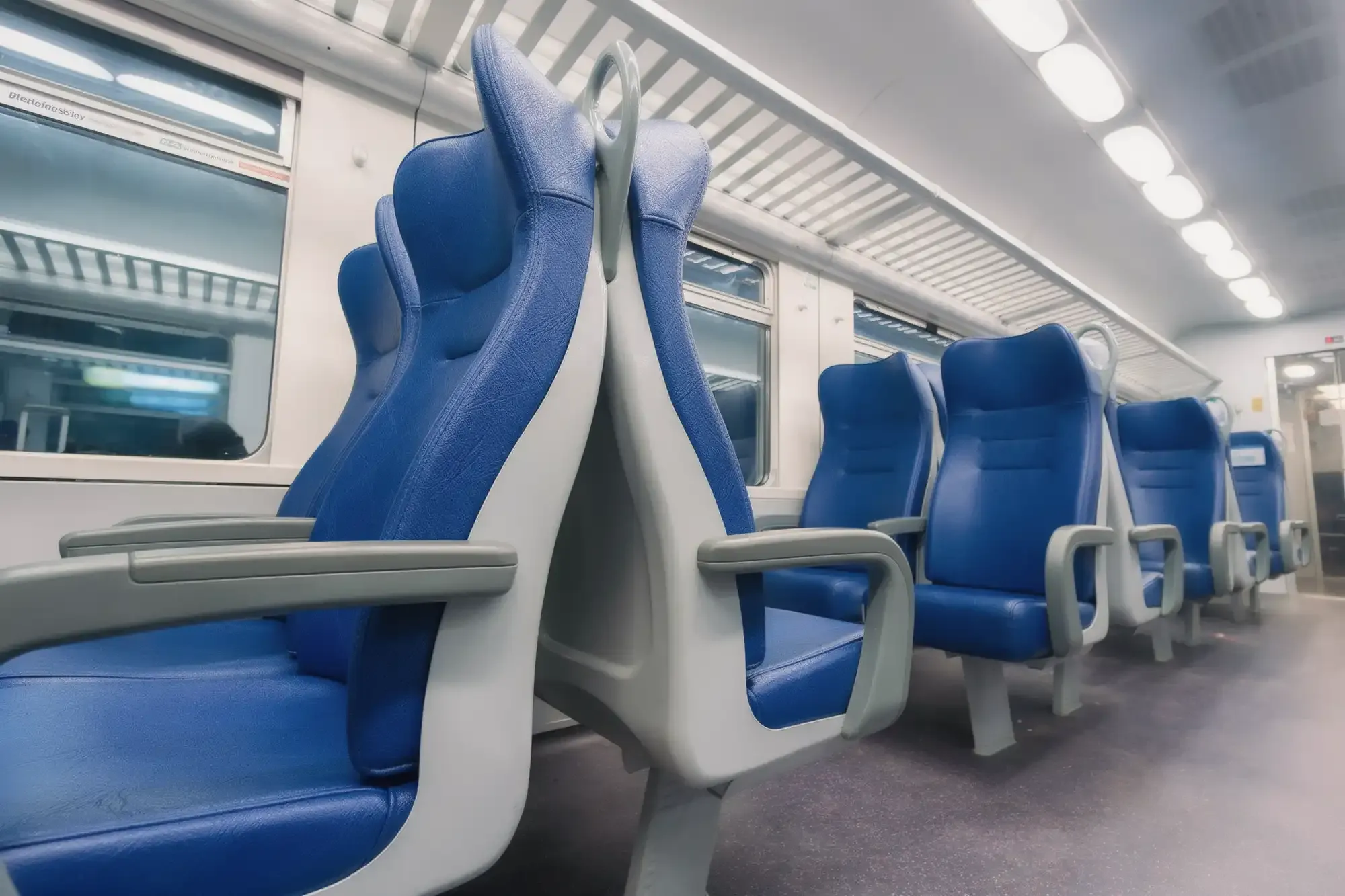 Ambla Contract Fabrics - Richmond Cornflower - Railway Train Seating