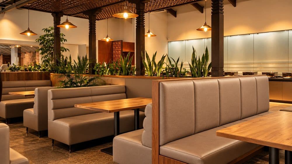 warm restaurant setting
