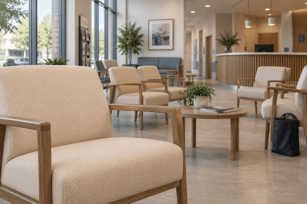 Ambla Contract Fabrics - Lite Natural Wool - Lobby / Waiting Seating