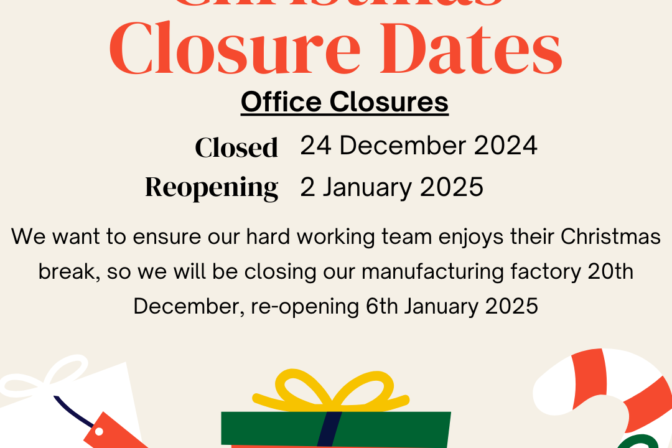 Christmas closure dates…